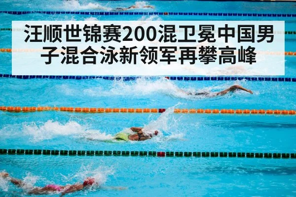 汪顺世锦赛200混卫冕中国男子混合泳新领军再攀高峰
